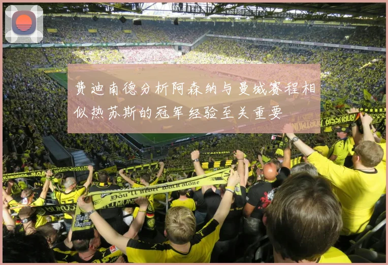 费迪南德分析阿森纳与曼城赛程相似热苏斯的冠军经验至关重要